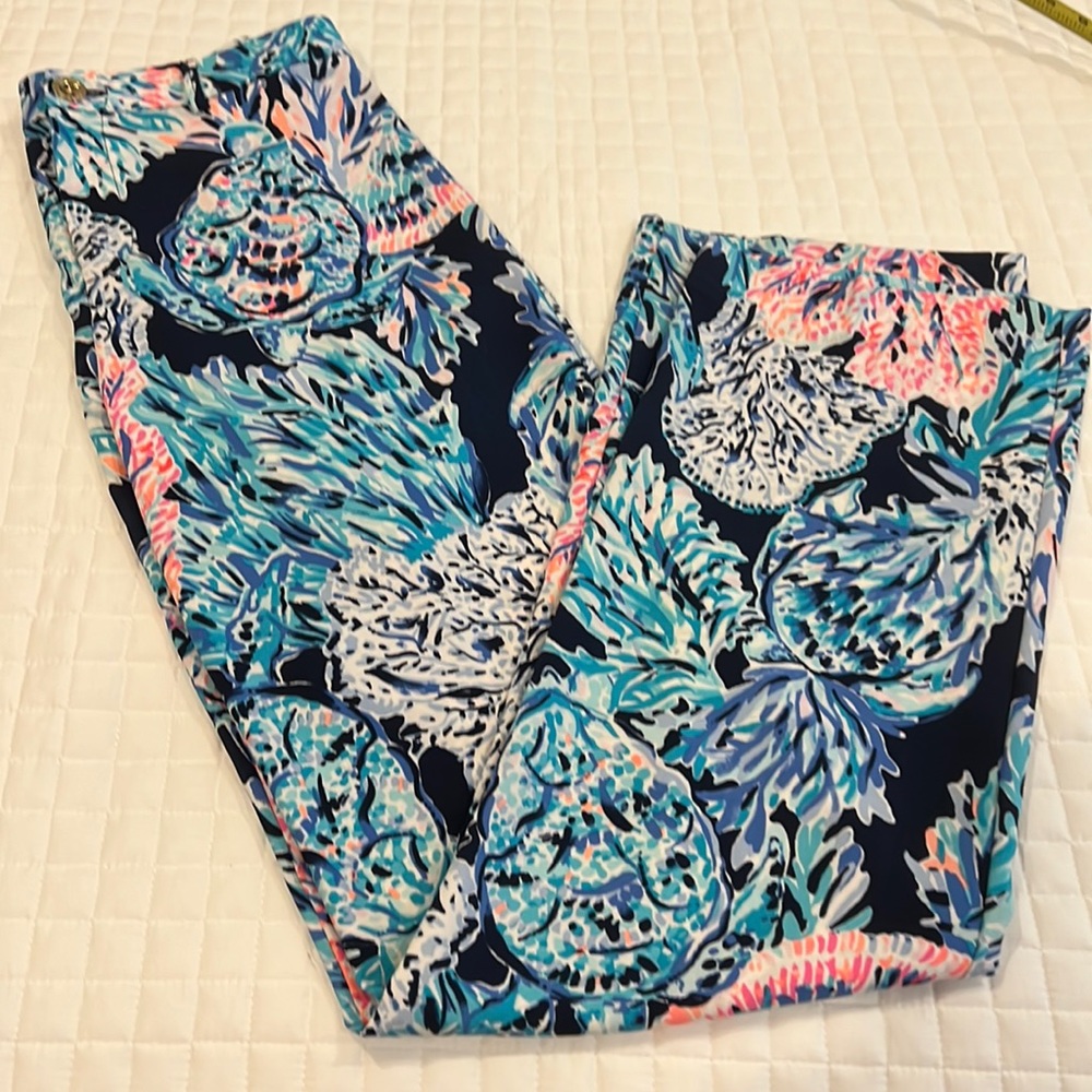 Sz 4 Lilly Pulitzer Malorie High Rise Stretch Pant NWT